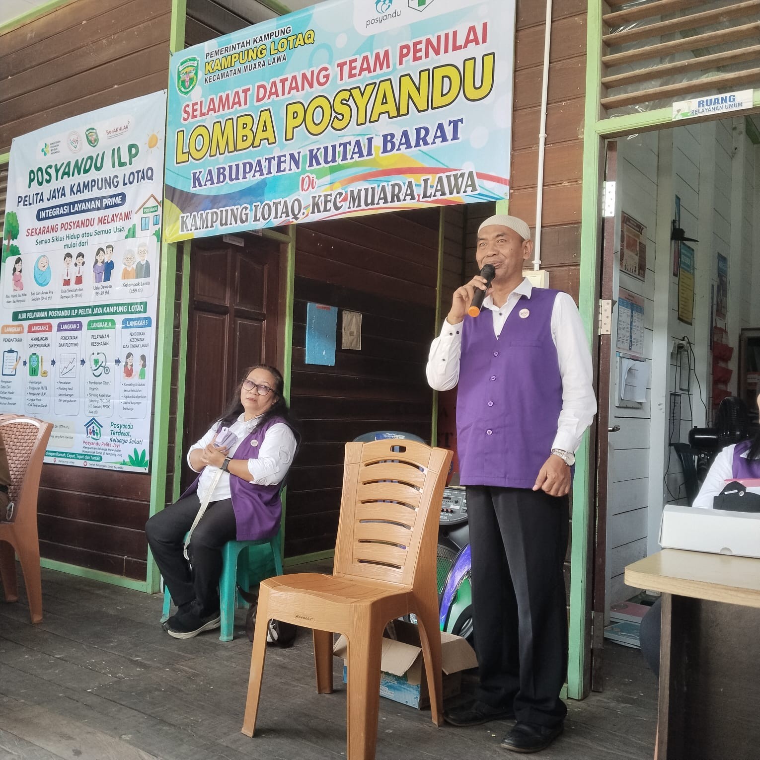 Sambutan tim penilai Lomba Posyandu se-Kabupaten Kutai Barat