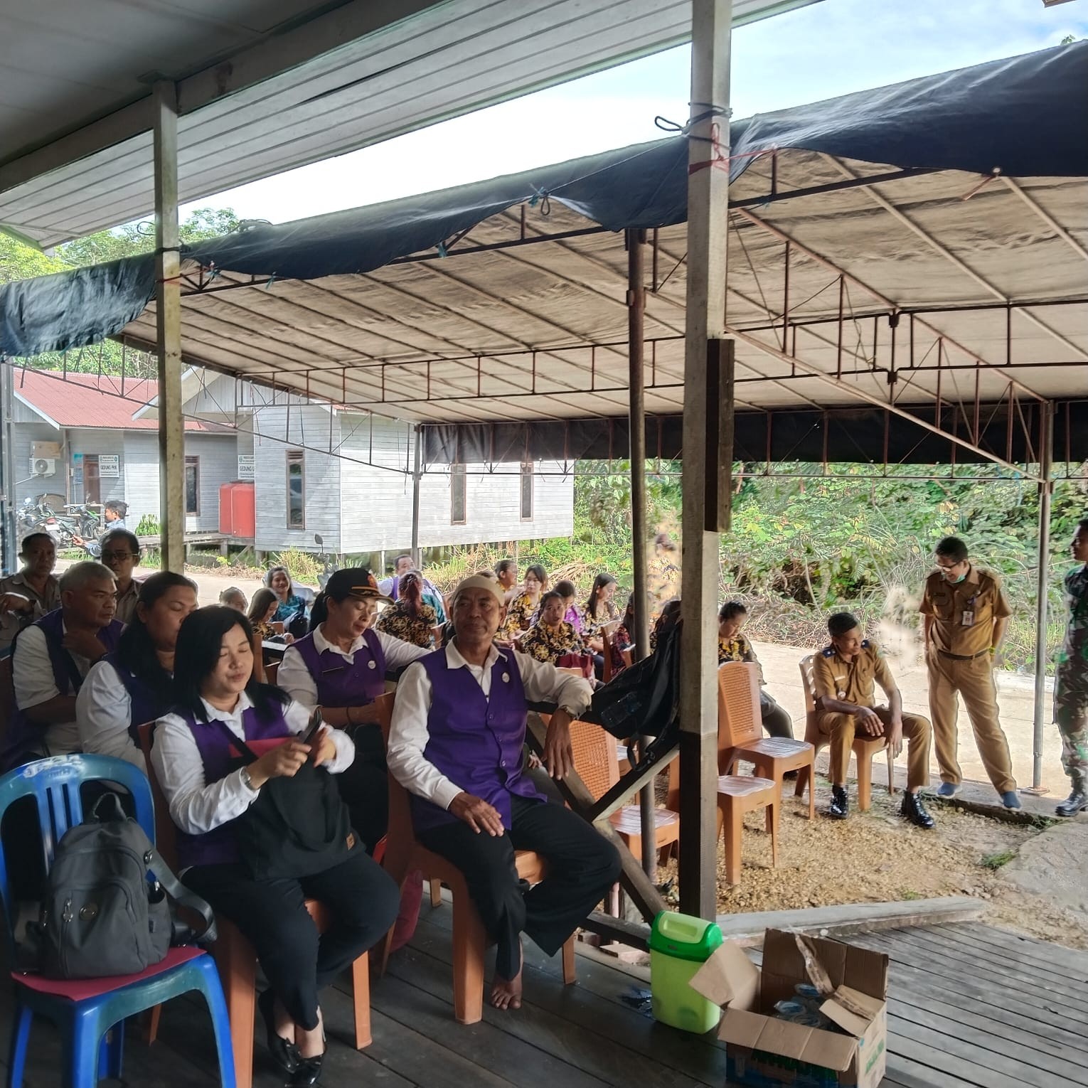 Suasana penilaian Lomba Posyandu 2026 di Kampung Lotaq